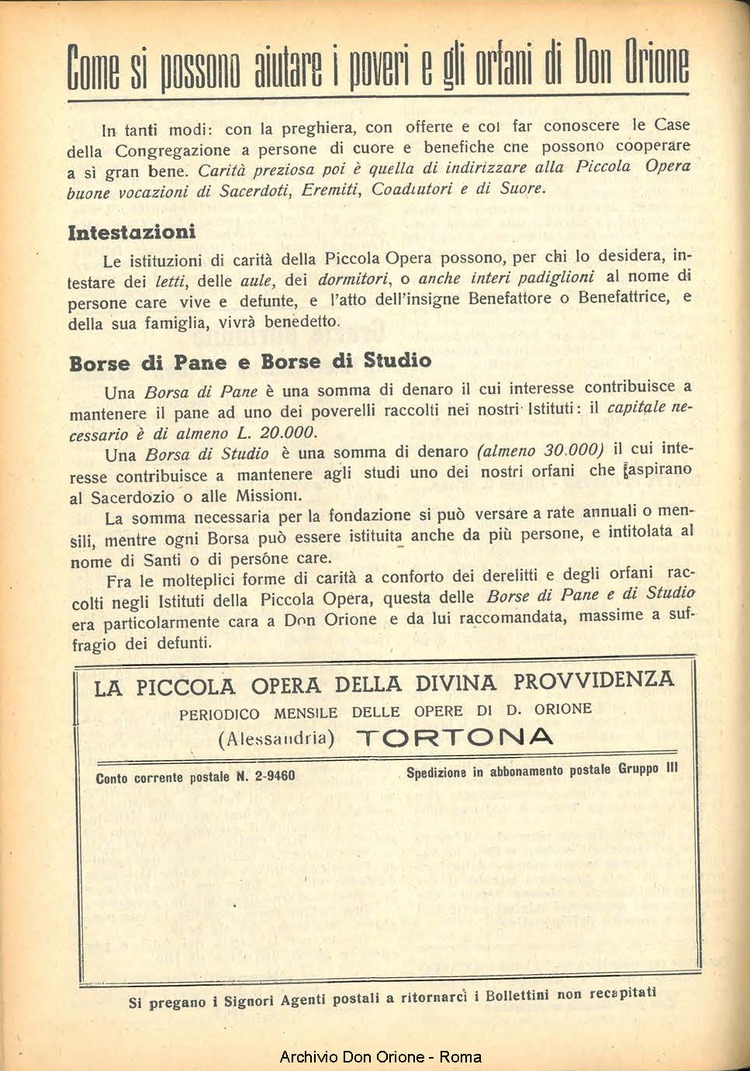 La piccola Opera della Divina Provvidenza, 43, 08, 01-08-1948, pagina 16
