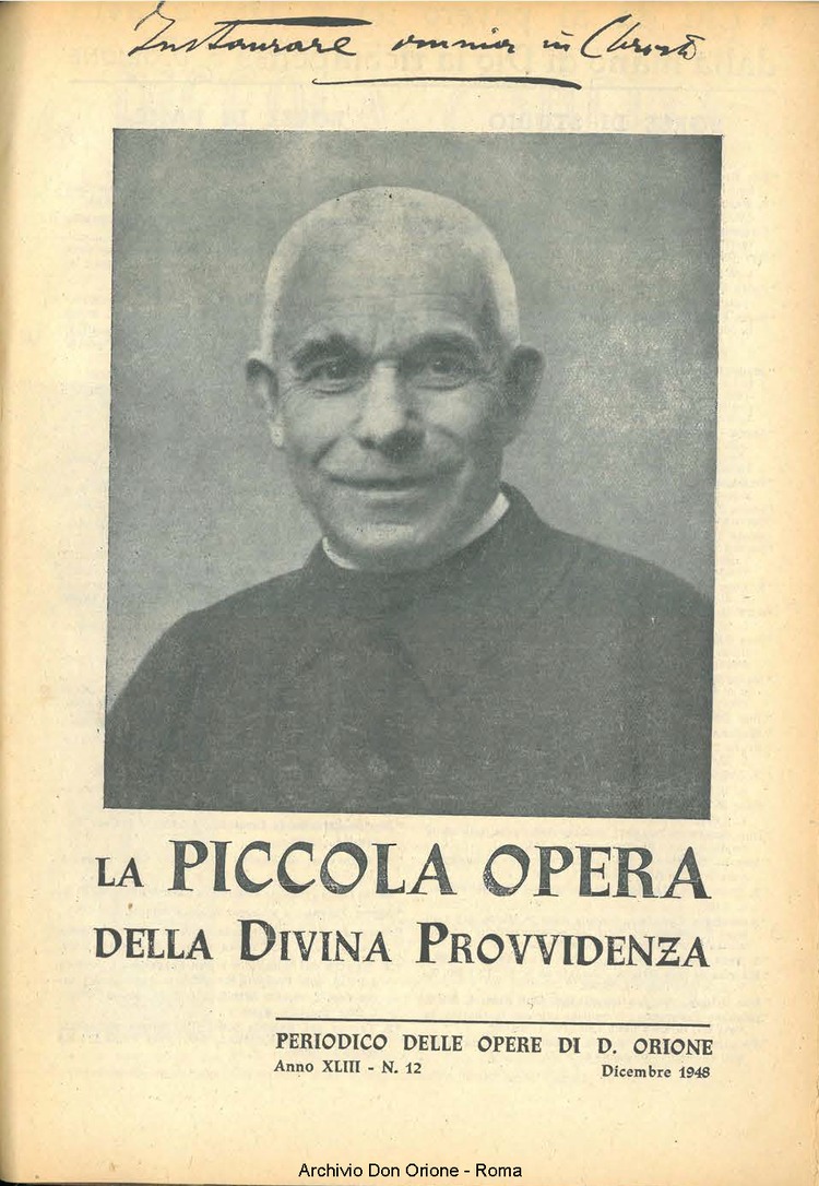 La piccola Opera della Divina Provvidenza, 43, 12, 01-12-1948, pagina 1