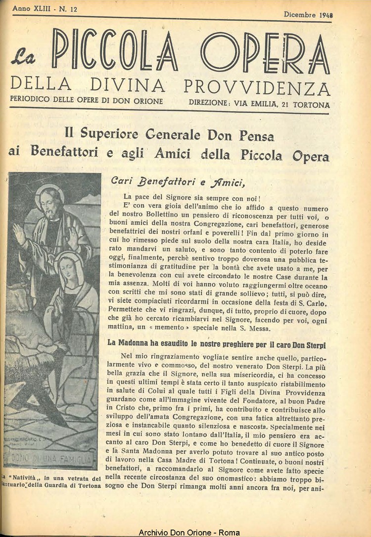 La piccola Opera della Divina Provvidenza, 43, 12, 01-12-1948, pagina 3