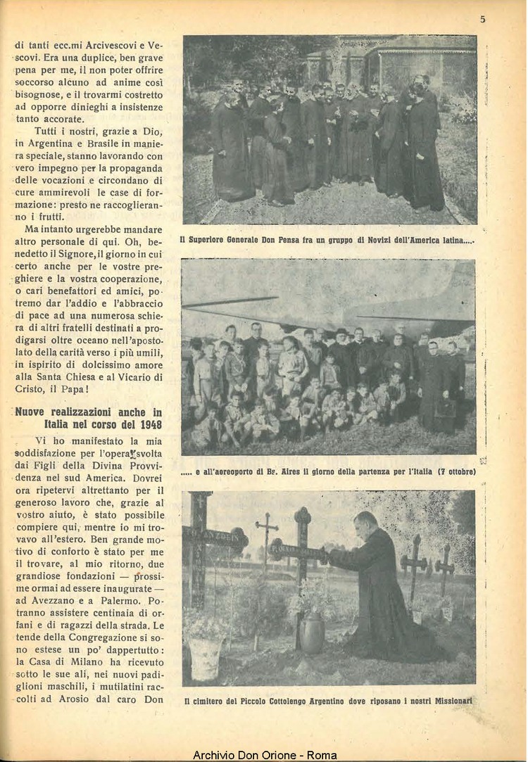 La piccola Opera della Divina Provvidenza, 43, 12, 01-12-1948, pagina 5