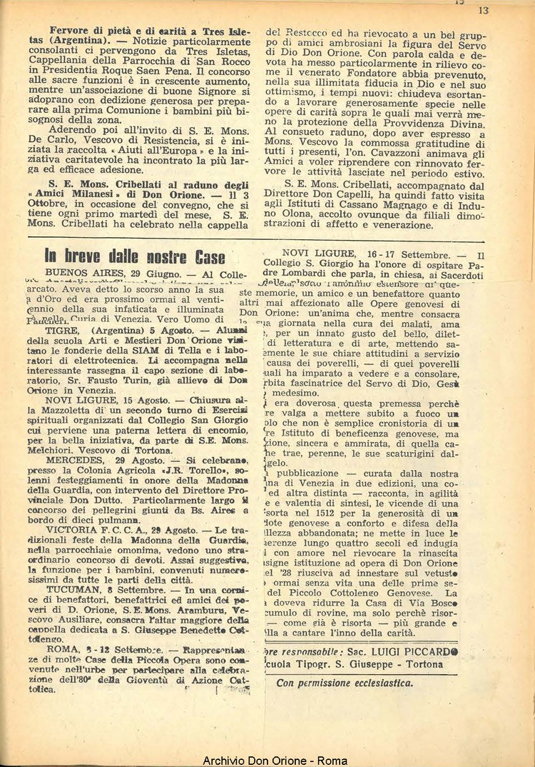 La piccola Opera della Divina Provvidenza, 43, 12, 01-12-1948, pagina 13