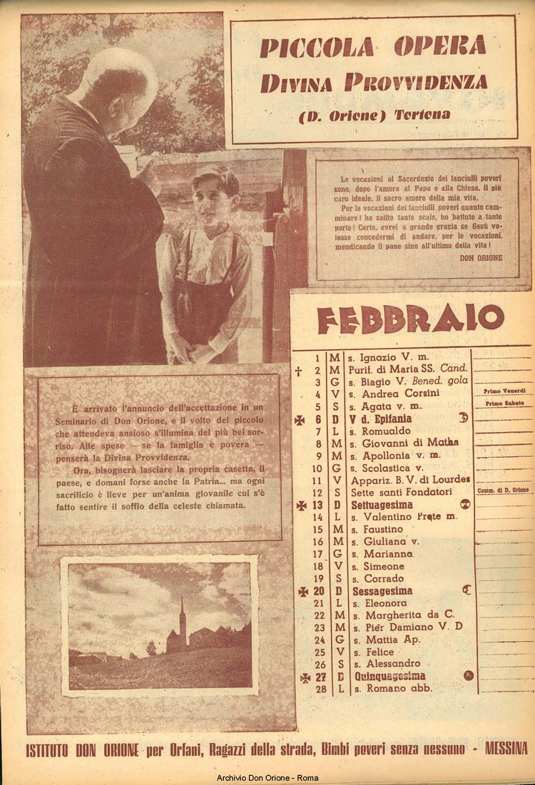 La piccola Opera della Divina Provvidenza, 43, 12, 01-12-1948 calendario, pagina 3