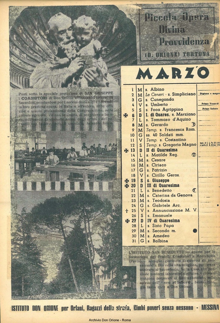 La piccola Opera della Divina Provvidenza, 43, 12, 01-12-1948 calendario, pagina 4