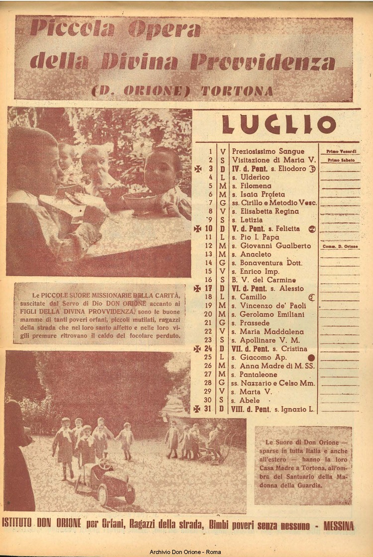 La piccola Opera della Divina Provvidenza, 43, 12, 01-12-1948 calendario, pagina 8