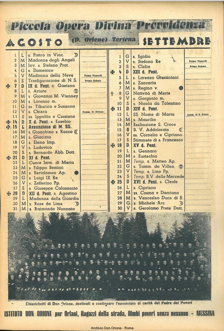 La piccola Opera della Divina Provvidenza, 43, 12, 01-12-1948 calendario, pagina 9