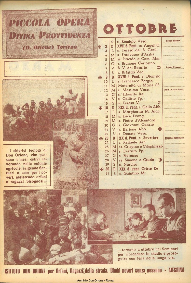 La piccola Opera della Divina Provvidenza, 43, 12, 01-12-1948 calendario, pagina 10