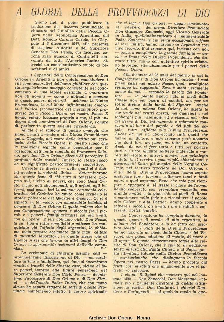 La piccola Opera della Divina Provvidenza, 44, 01, 01-01-1949, pagina 7