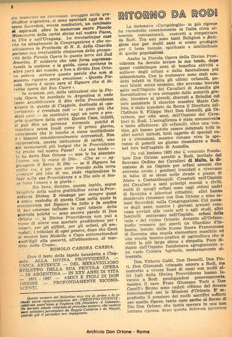 La piccola Opera della Divina Provvidenza, 44, 01, 01-01-1949, pagina 8