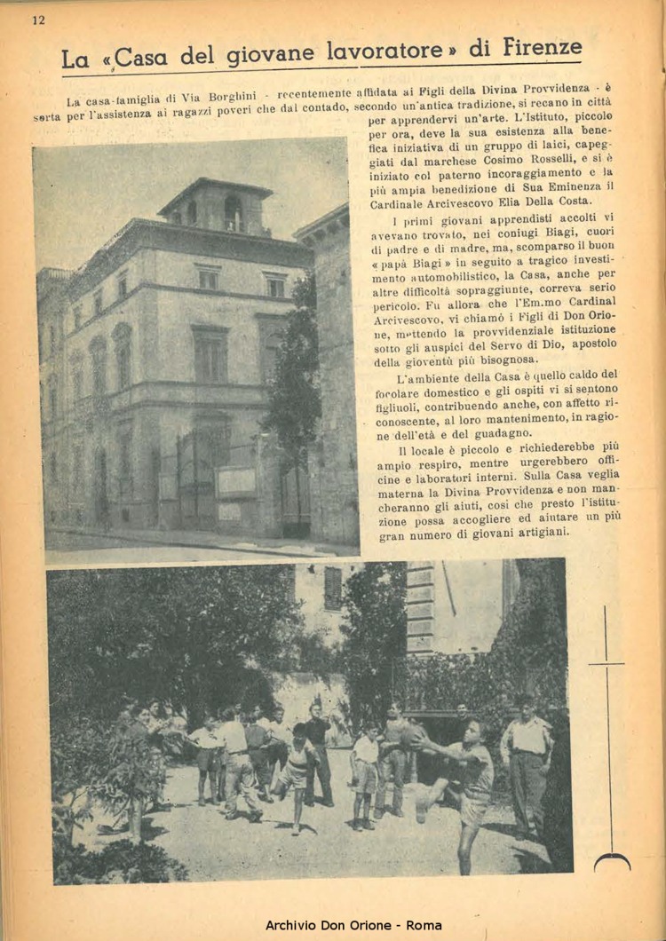 La piccola Opera della Divina Provvidenza, 44, 01, 01-01-1949, pagina 12