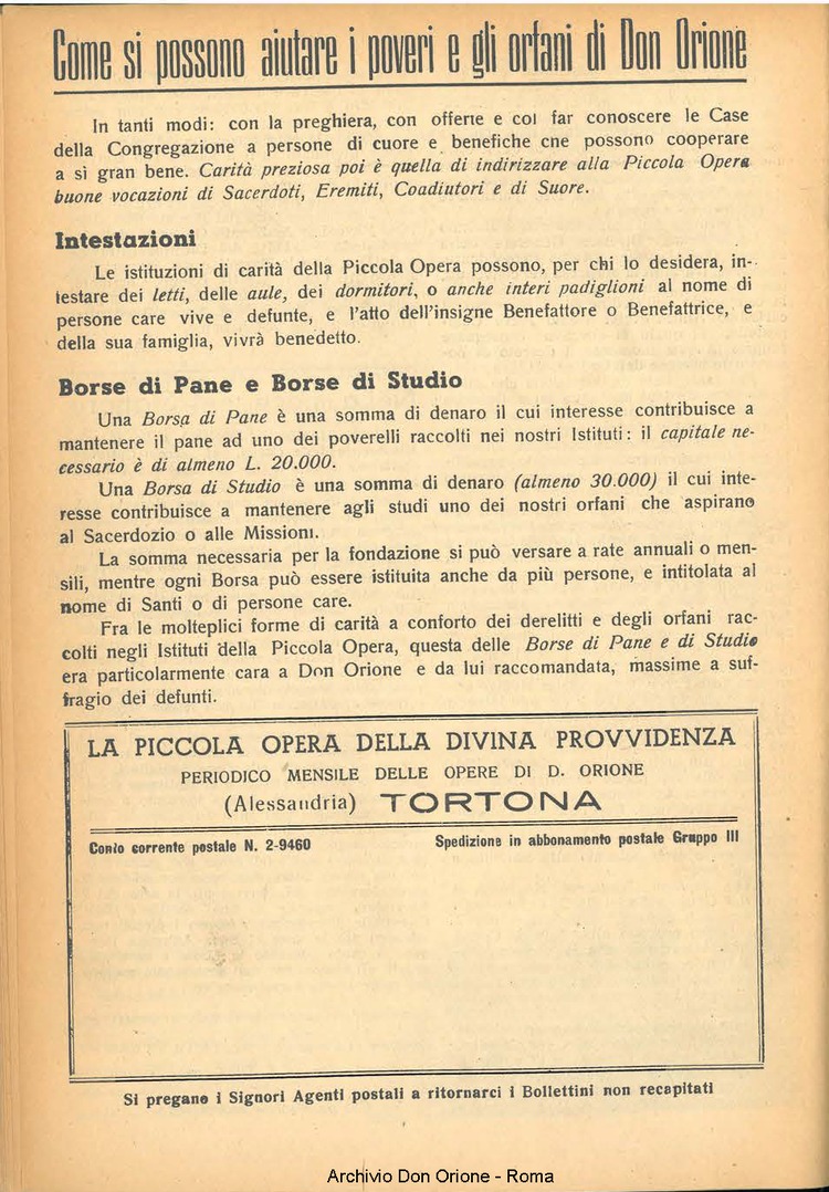 La piccola Opera della Divina Provvidenza, 44, 01, 01-01-1949, pagina 16