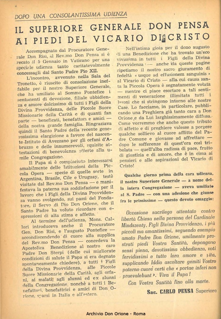 La piccola Opera della Divina Provvidenza, 44, 02, 01-02-1949, pagina 4