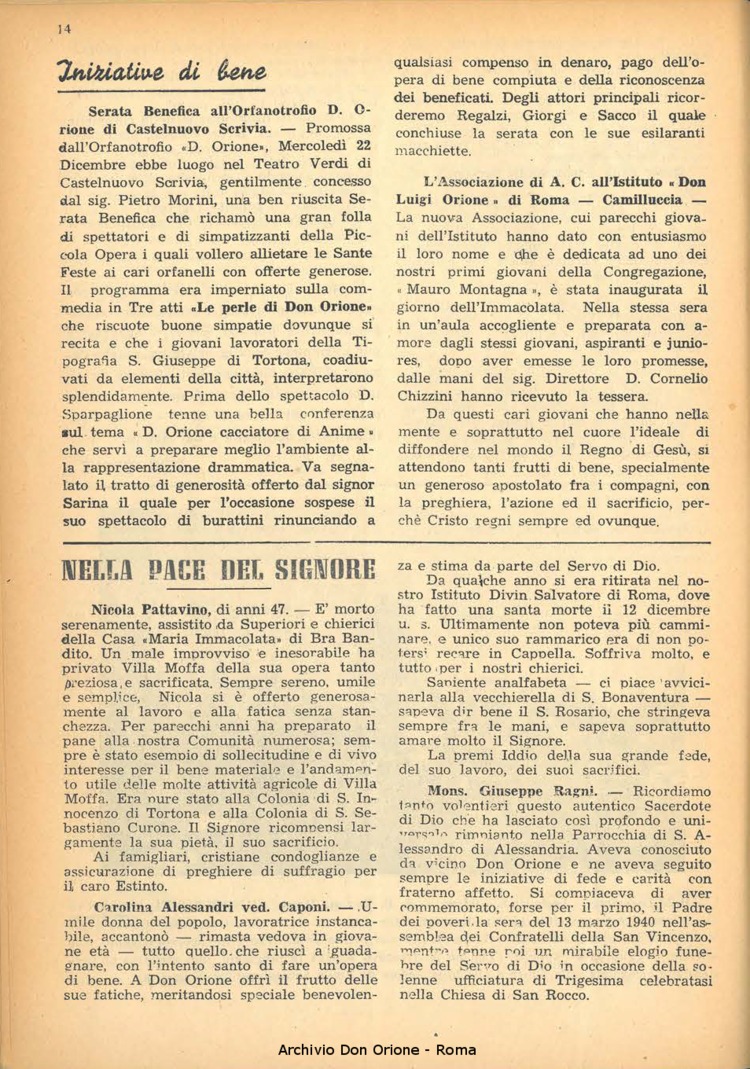 La piccola Opera della Divina Provvidenza, 44, 02, 01-02-1949, pagina 14