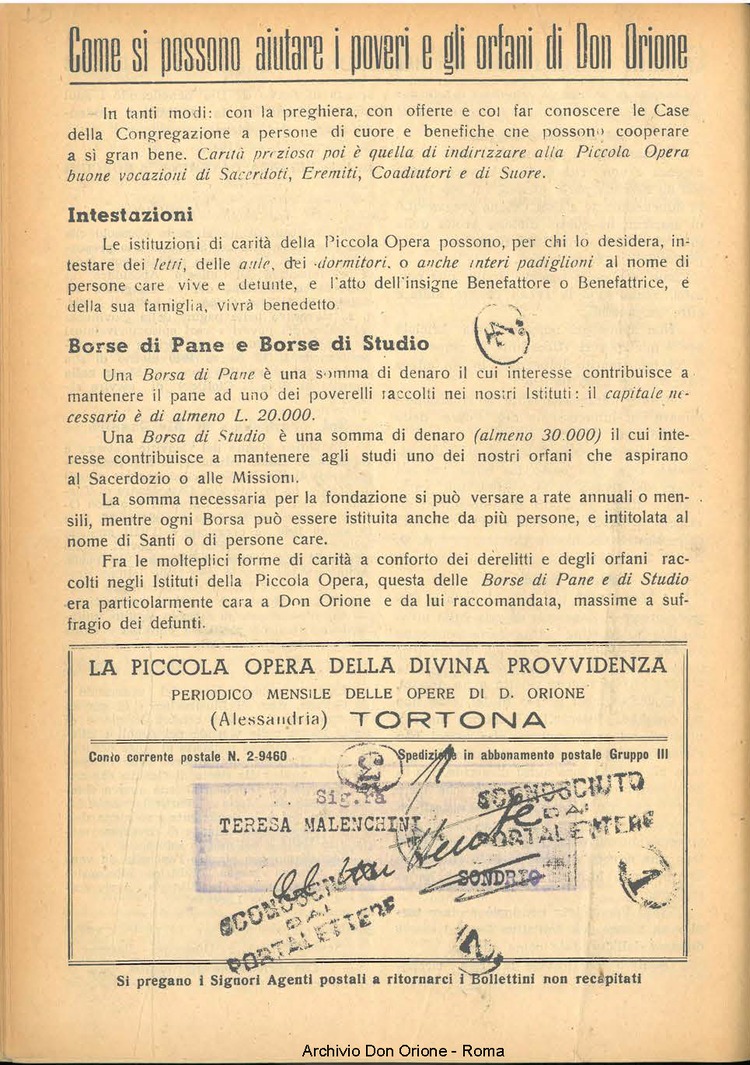 La piccola Opera della Divina Provvidenza, 44, 02, 01-02-1949, pagina 16