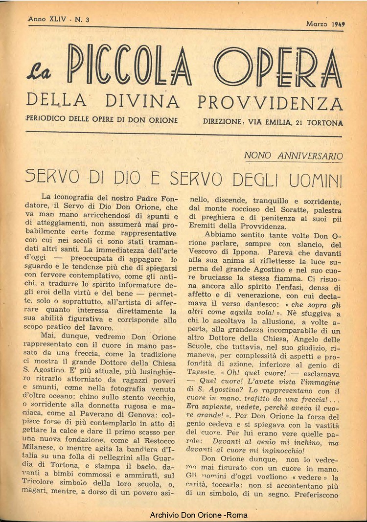 La piccola Opera della Divina Provvidenza, 44, 03, 01-03-1949, pagina 3