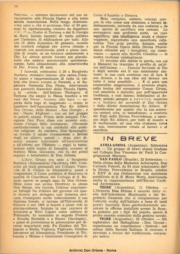 La piccola Opera della Divina Provvidenza, 44, 03, 01-03-1949, pagina 14