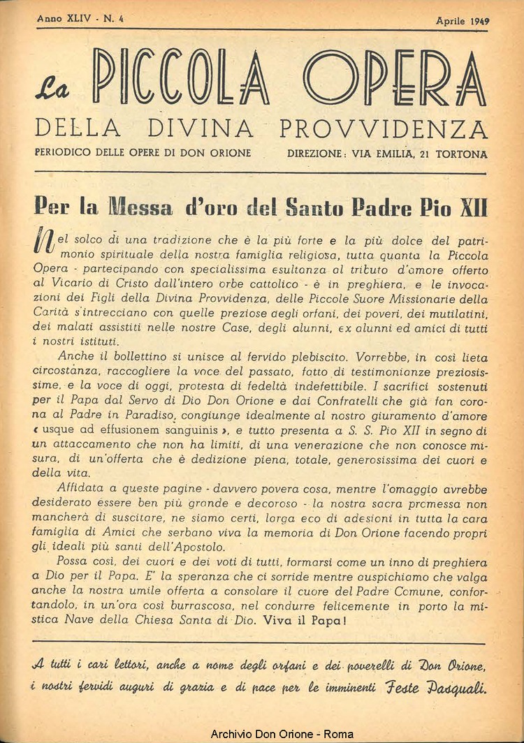 La piccola Opera della Divina Provvidenza, 44, 04, 01-04-1949, pagina 3