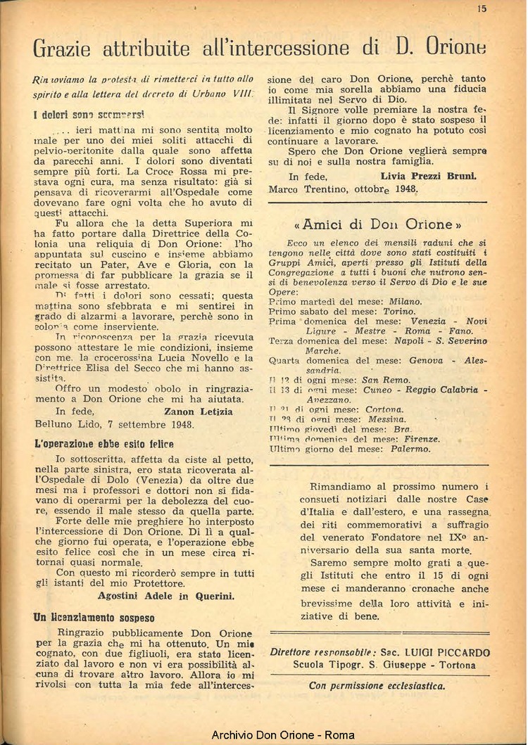 La piccola Opera della Divina Provvidenza, 44, 04, 01-04-1949, pagina 15
