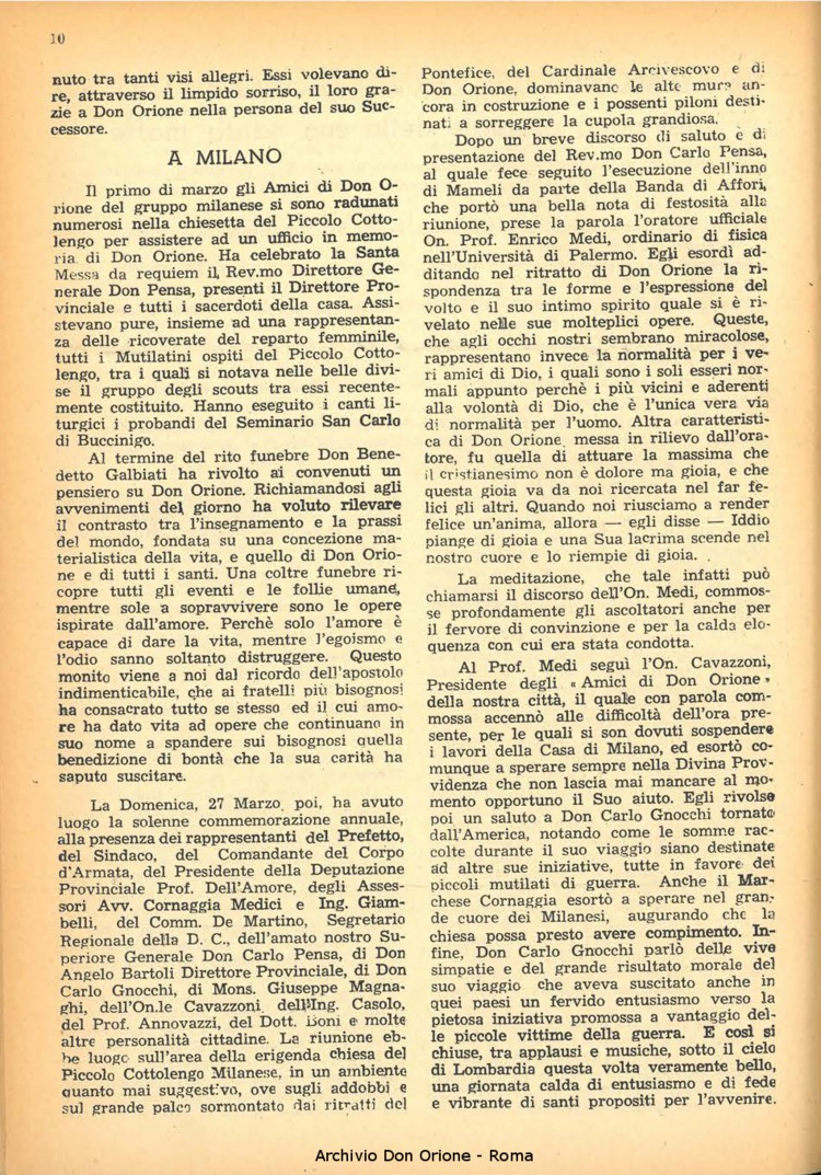 La piccola Opera della Divina Provvidenza, 44, 05, 01-05-1949, pagina 10