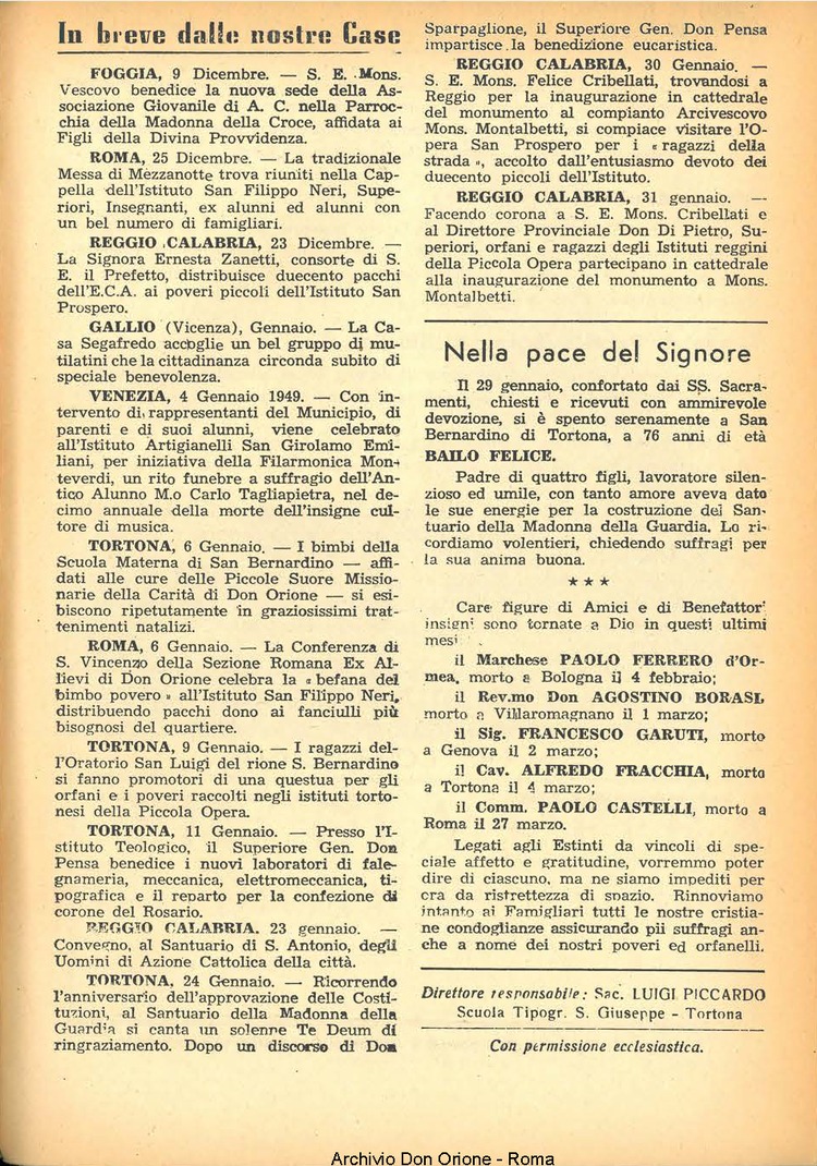 La piccola Opera della Divina Provvidenza, 44, 05, 01-05-1949, pagina 15