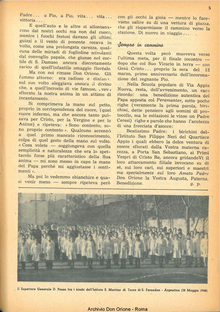 La piccola Opera della Divina Provvidenza, 44, 06, 01-06-1949, pagina 5