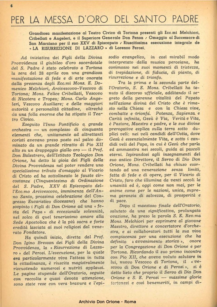 La piccola Opera della Divina Provvidenza, 44, 06, 01-06-1949, pagina 6