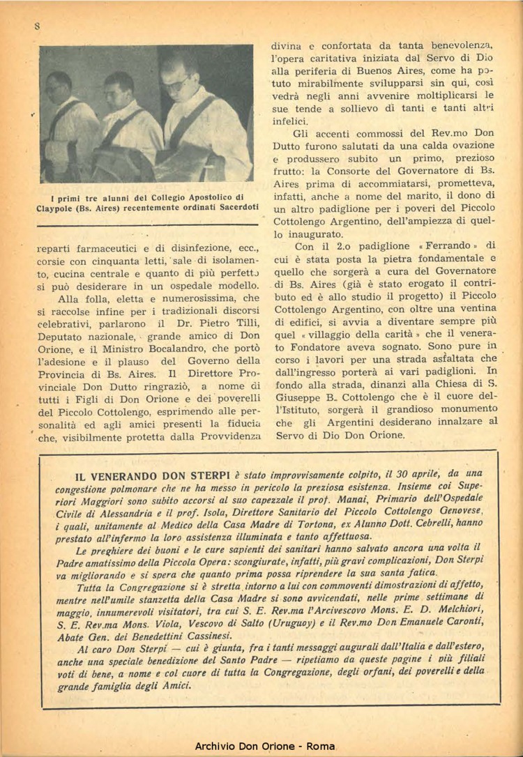La piccola Opera della Divina Provvidenza, 44, 06, 01-06-1949, pagina 8