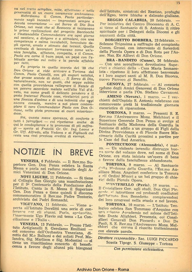 La piccola Opera della Divina Provvidenza, 44, 06, 01-06-1949, pagina 15