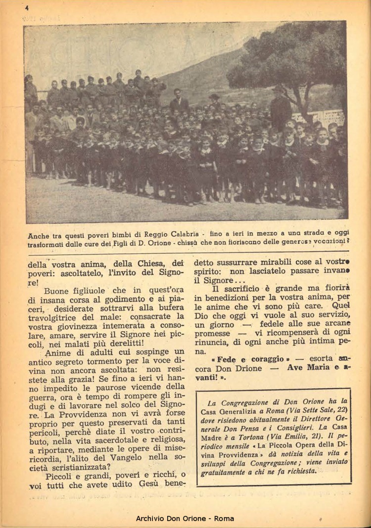La piccola Opera della Divina Provvidenza, 44, 07, 01-07-1949, pagina 4