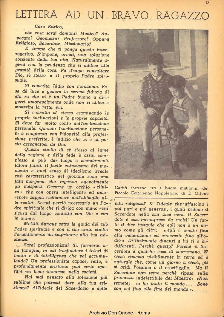 La piccola Opera della Divina Provvidenza, 44, 07, 01-07-1949, pagina 13