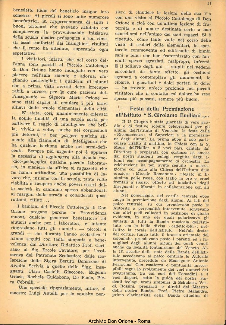 La piccola Opera della Divina Provvidenza, 44, 08, 01-08-1949, pagina 11