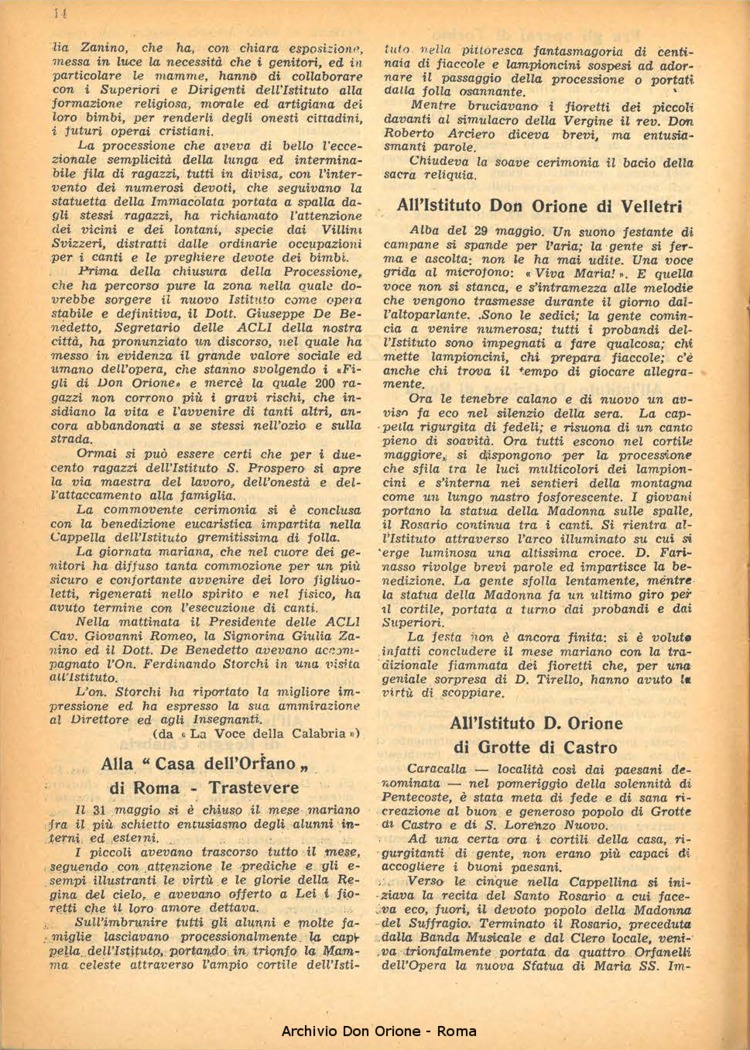 La piccola Opera della Divina Provvidenza, 44, 08, 01-08-1949, pagina 14