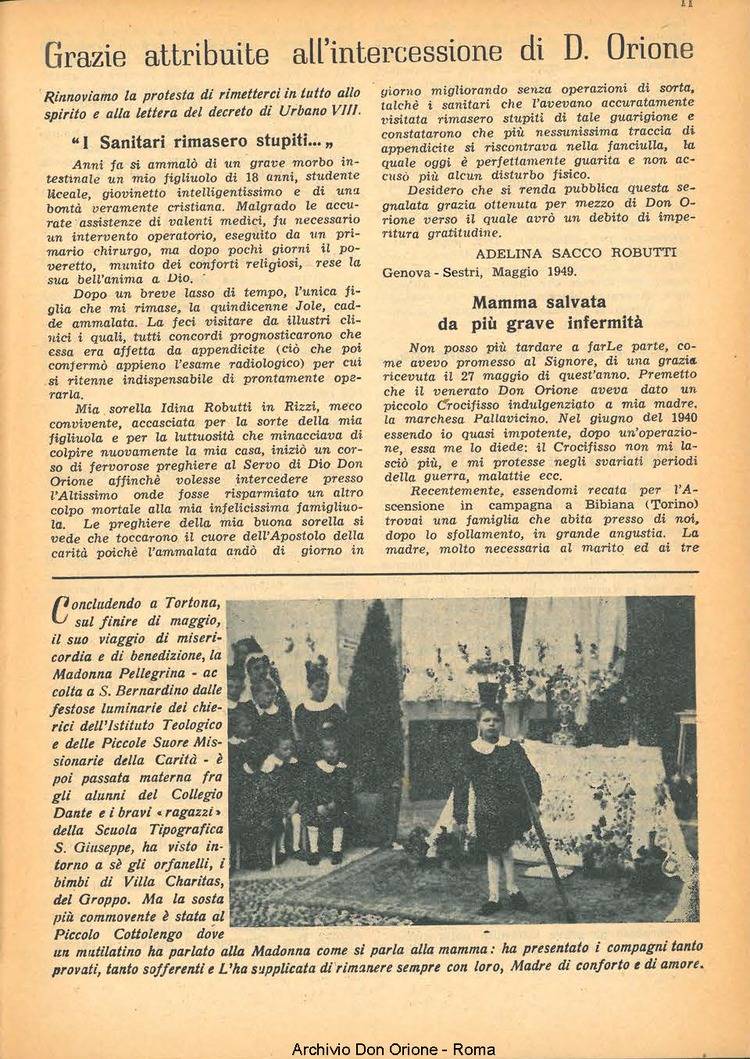 La piccola Opera della Divina Provvidenza, 44, 09, 01-09-1949, pagina 11