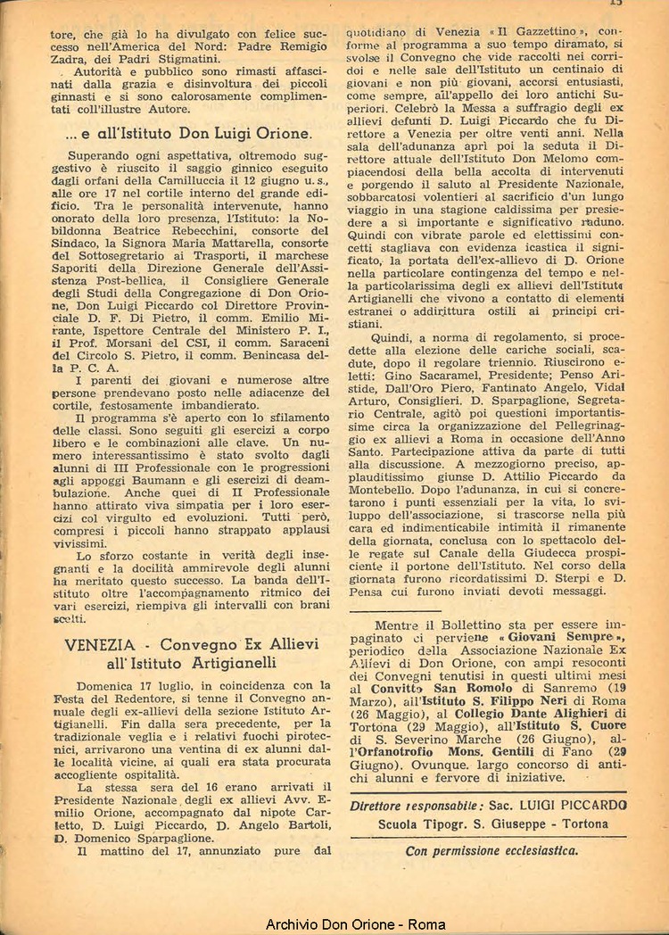 La piccola Opera della Divina Provvidenza, 44, 09, 01-09-1949, pagina 15