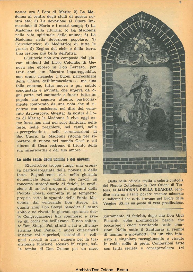La piccola Opera della Divina Provvidenza, 44, 10, 01-10-1949, pagina 5
