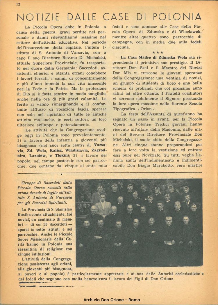 La piccola Opera della Divina Provvidenza, 44, 10, 01-10-1949, pagina 12