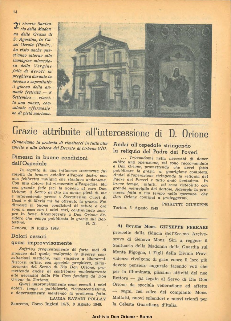 La piccola Opera della Divina Provvidenza, 44, 10, 01-10-1949, pagina 14