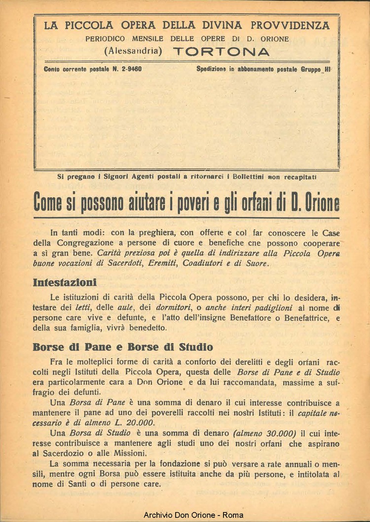 La piccola Opera della Divina Provvidenza, 44, 10, 01-10-1949, pagina 16