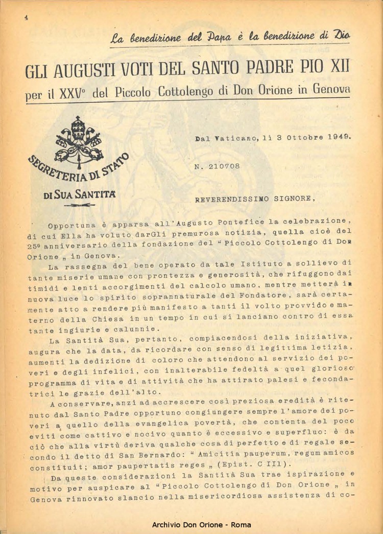 La piccola Opera della Divina Provvidenza, 44, 12, 01-12-1949, pagina 4