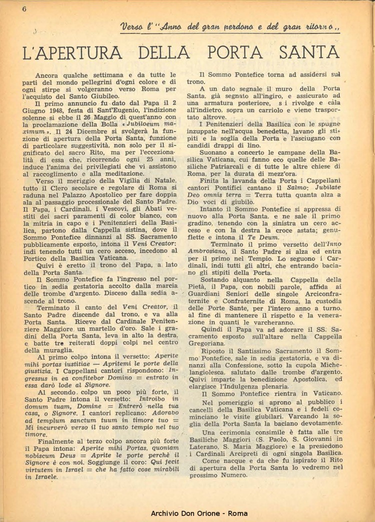 La piccola Opera della Divina Provvidenza, 44, 12, 01-12-1949, pagina 6