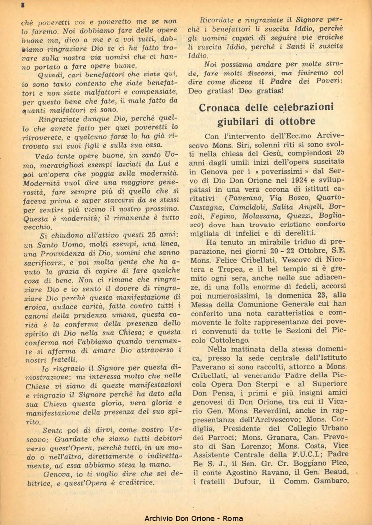 La piccola Opera della Divina Provvidenza, 44, 12, 01-12-1949, pagina 8
