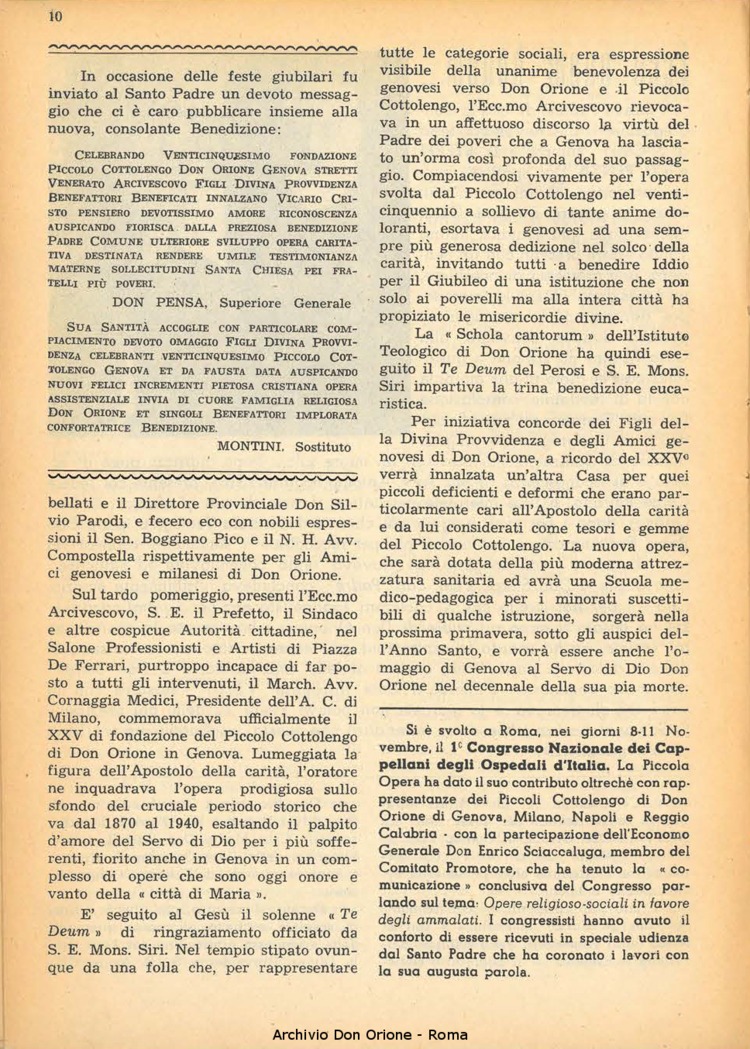 La piccola Opera della Divina Provvidenza, 44, 12, 01-12-1949, pagina 10