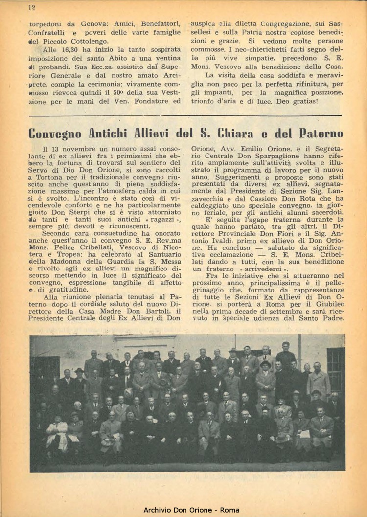 La piccola Opera della Divina Provvidenza, 44, 12, 01-12-1949, pagina 12