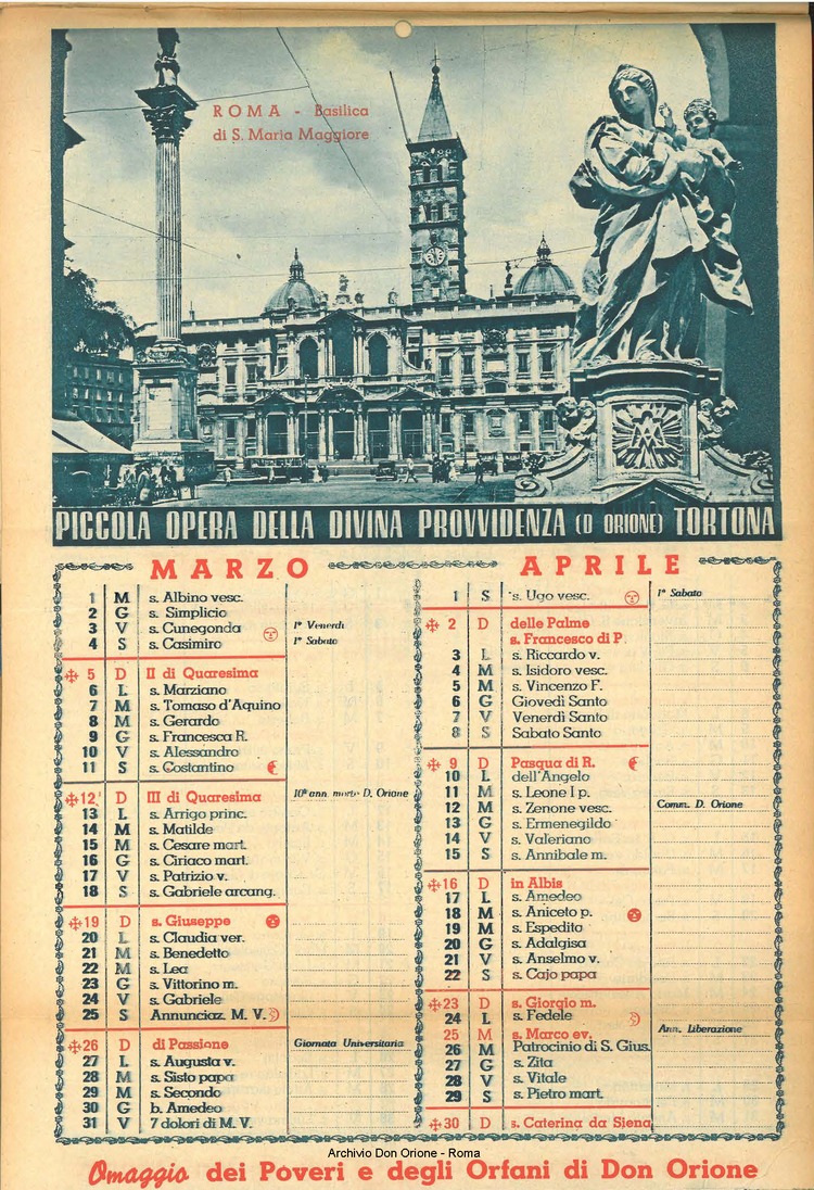 La piccola Opera della Divina Provvidenza, 44, 12, 01-12-1949 calendario, pagina 4