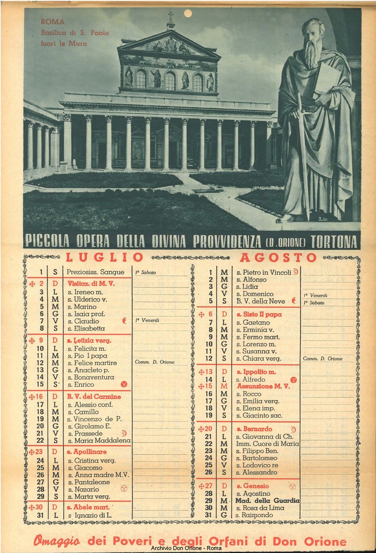 La piccola Opera della Divina Provvidenza, 44, 12, 01-12-1949 calendario, pagina 6