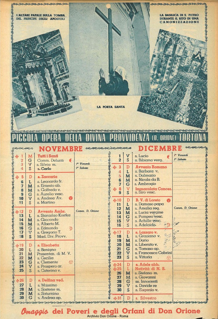 La piccola Opera della Divina Provvidenza, 44, 12, 01-12-1949 calendario, pagina 8