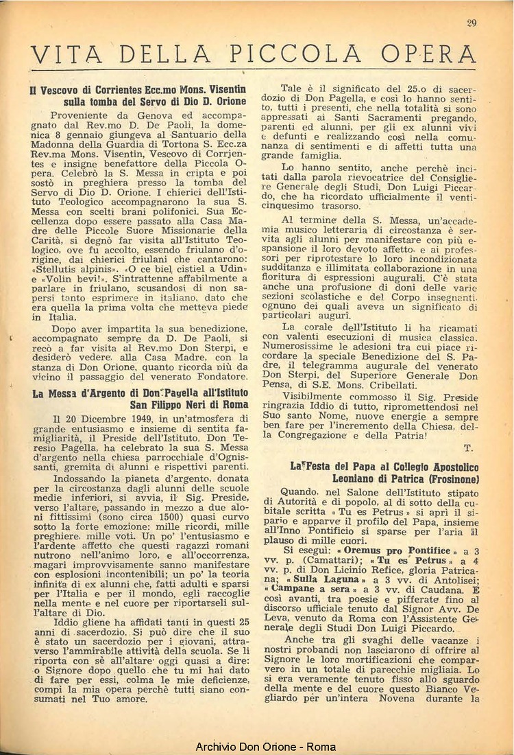 La piccola Opera della Divina Provvidenza, 45, 02, 01-02-1950, pagina 13