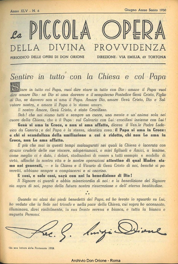 La piccola Opera della Divina Provvidenza, 45, 06, 01-06-1950, pagina 3