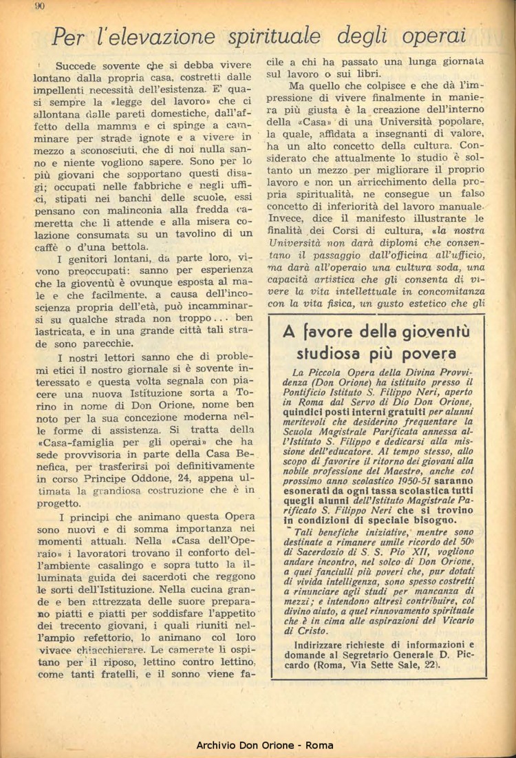 La piccola Opera della Divina Provvidenza, 45, 06, 01-06-1950, pagina 10