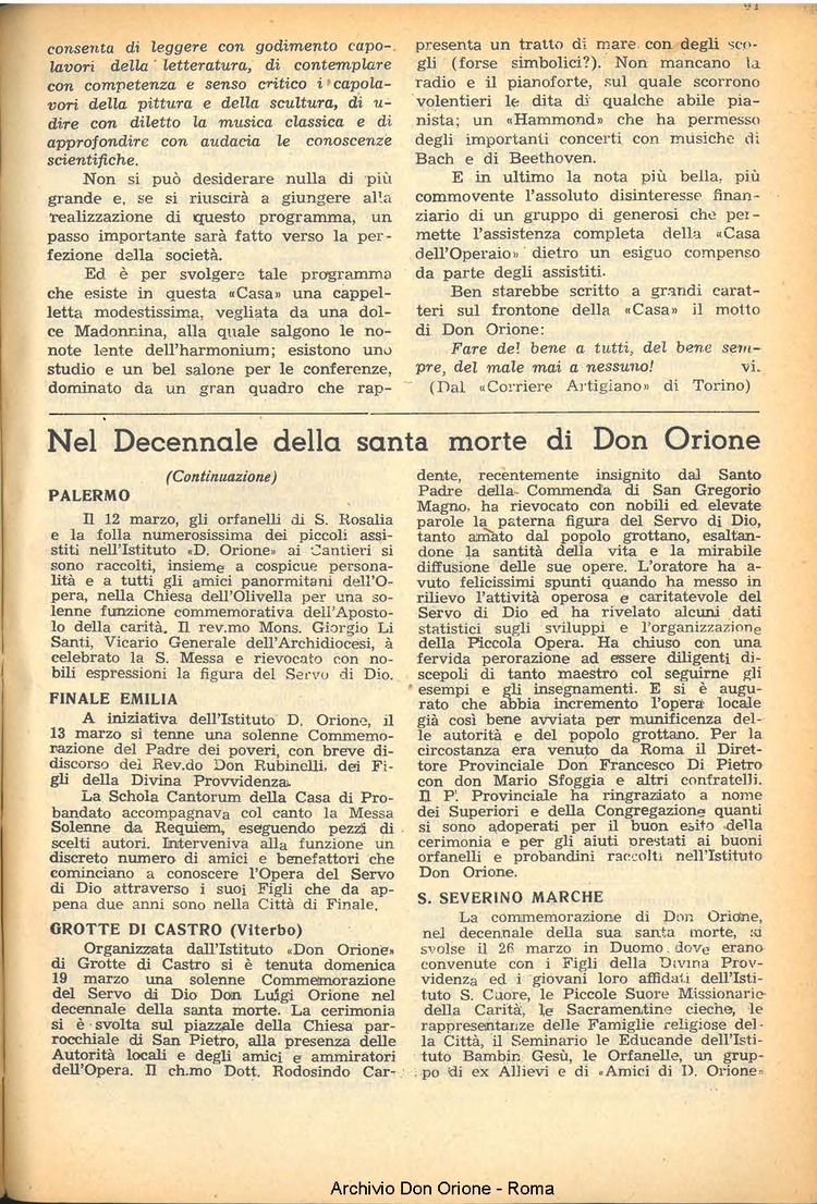 La piccola Opera della Divina Provvidenza, 45, 06, 01-06-1950, pagina 11