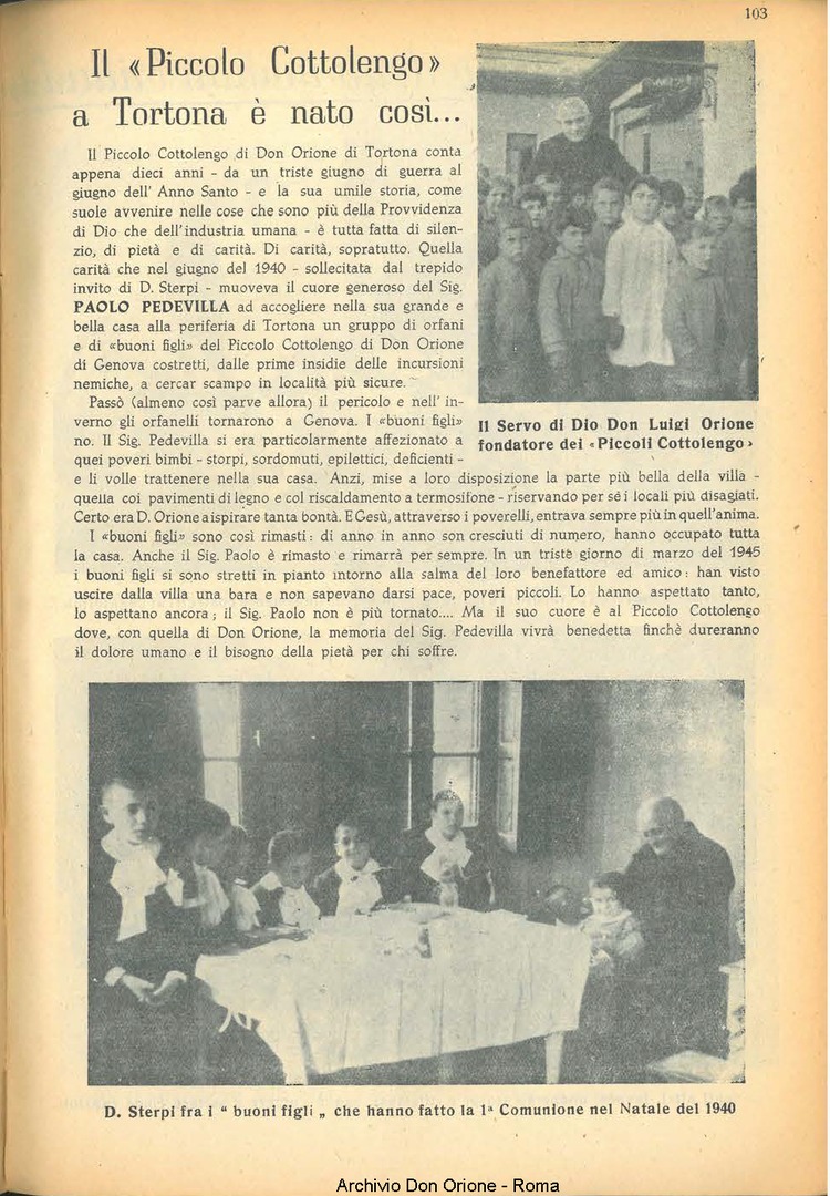 La piccola Opera della Divina Provvidenza, 45, 07, 01-07-1950, pagina 7